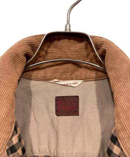 PAPAS（パパス）PAPAS (パパス) コーデュロイジャケット ブラウン サイズ:Ｌ　の古着・服飾アイテム