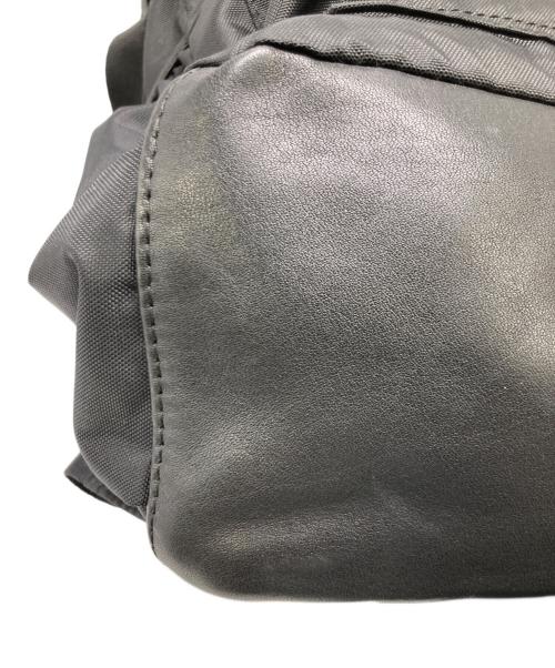 BURLAP OUTFITTER（バーラップアウトフィッター）BURLAP OUTFITTER (バーラップアウトフィッター) ear PAPILLONNER (イアパピヨネ) レザーコンビライトリュック ブラックの古着・服飾アイテム