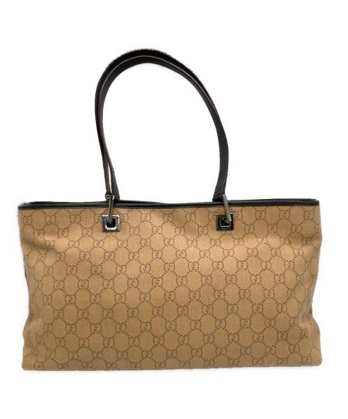 GUCCI（グッチ）GUCCI (グッチ) GGトートバッグ　 ベージュの古着・服飾アイテム