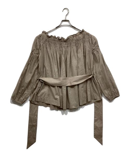 merlette（マーレット）Merlette (マーレット) AMIEL OFF-SHOULDER ベージュ サイズ:Ｓの古着・服飾アイテム
