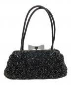 ANTEPRIMAアンテプリマ）の古着「ビジュー×ワイヤーリボンハンドバッグ」｜ブラック