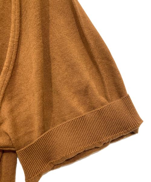JOHN SMEDLEY（ジョンスメドレー）JOHN SMEDLEY (ジョンスメドレー) 半袖カットソー/ニット ブラウン サイズ:Mの古着・服飾アイテム
