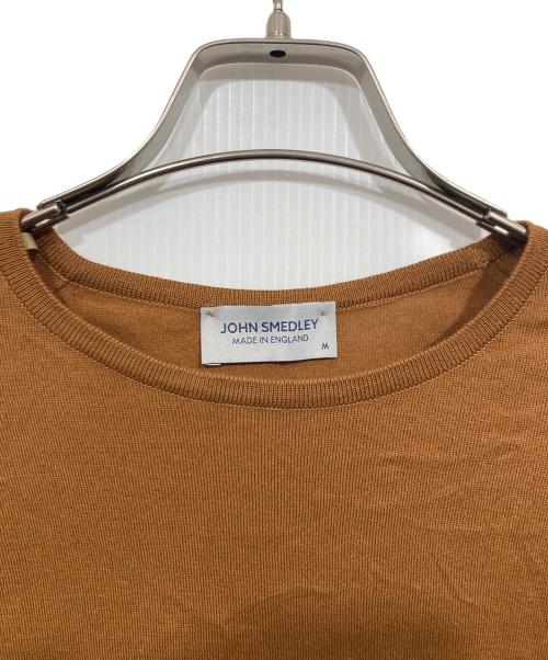JOHN SMEDLEY（ジョンスメドレー）JOHN SMEDLEY (ジョンスメドレー) 半袖カットソー/ニット ブラウン サイズ:Mの古着・服飾アイテム