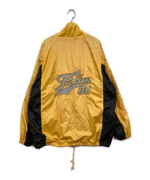FUBU（フブ）FUBU (フブ) ロゴテープ ナイロンジャケット イエロー サイズ:Ｌの古着・服飾アイテム