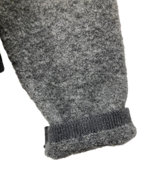 NOLLEY'S（ノーリーズ）NOLLEY'S (ノーリーズ) チェーンブレードフワフワジャケット/ニットカーディガン グレー サイズ:38の古着・服飾アイテム