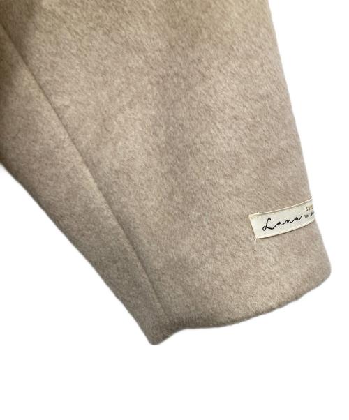 JOURNAL STANDARD relume（ジャーナルスタンダード レリューム）JOURNAL STANDARD relume (ジャーナルスタンダード レリューム) 別注 LANA WOOL 140クルーネックコート ベージュ サイズ:38の古着・服飾アイテム