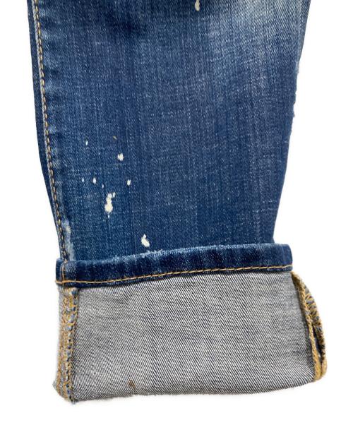 DSQUARED2（ディースクエアード）DSQUARED2 (ディースクエアード) リペアデニムパンツ インディゴ サイズ:42の古着・服飾アイテム