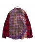 Rebuild by Needles (リビルドバイニードルス) Flannel Shirt-Ribbon Wide Shirt レッド×パープル サイズ:表記無し：9000円