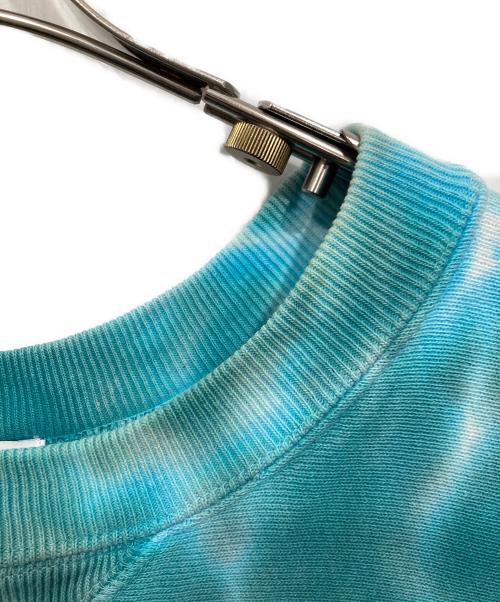 H BEAUTY&YOUTH（エイチ ビューティー&ユース）H BEAUTY&YOUTH (エイチ ビューティー&ユース) ヘビーウェイトスウェット / HEAVY SWEAT CREW NECK グリーン×ホワイト サイズ:LARGEの古着・服飾アイテム