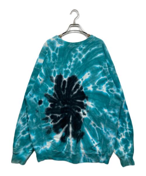 H BEAUTY&YOUTH（エイチ ビューティー&ユース）H BEAUTY&YOUTH (エイチ ビューティー&ユース) ヘビーウェイトスウェット / HEAVY SWEAT CREW NECK グリーン×ホワイト サイズ:LARGEの古着・服飾アイテム