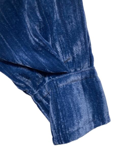 KENZO（ケンゾー）KENZO (ケンゾー) ベルベットシャツ ネイビー サイズ:36の古着・服飾アイテム