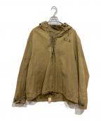 U'S NAVYアメリカ海軍）の古着「N-2デッキレインパーカー」｜ベージュ