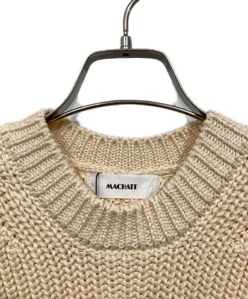 machatt（マチャット）machatt (マチャット) ニットベスト アイボリー サイズ:Freeの古着・服飾アイテム