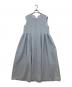 YORI（ヨリ）の古着「フクレサイドギャザーワンピース」｜ブルー