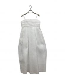 UNITED ARROWS（ユナイテッドアローズ）の古着「エアリージャカード コクーンワンピース」｜ホワイト