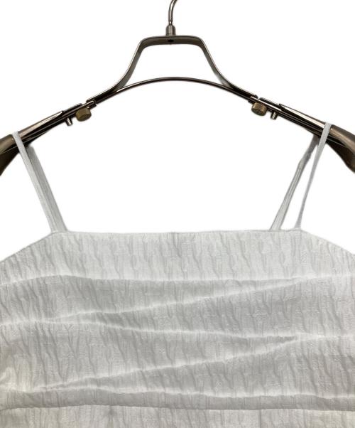 UNITED ARROWS（ユナイテッドアローズ）UNITED ARROWS (ユナイテッドアローズ) エアリージャカード コクーンワンピース ホワイト サイズ:Freeの古着・服飾アイテム