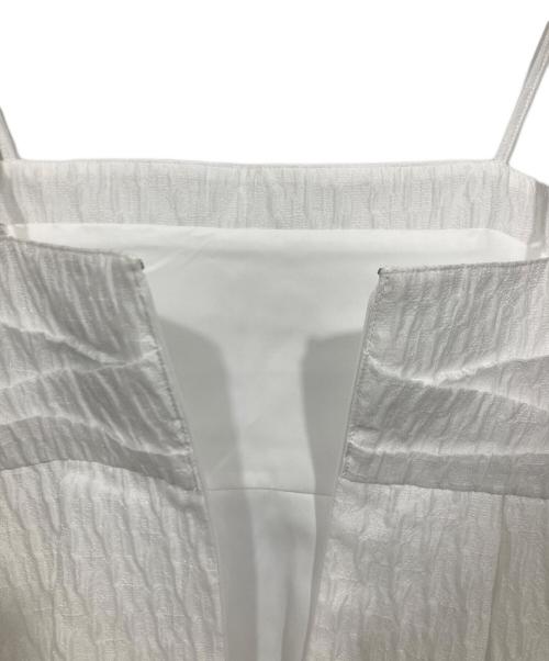 UNITED ARROWS（ユナイテッドアローズ）UNITED ARROWS (ユナイテッドアローズ) エアリージャカード コクーンワンピース ホワイト サイズ:Freeの古着・服飾アイテム