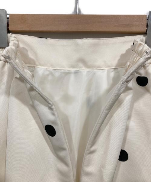 CADUNE（カデュネ）CADUNE (カデュネ) ドット切替スカート アイボリー サイズ:Sの古着・服飾アイテム