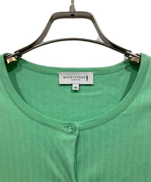 MACKINTOSH（マッキントッシュ）MACKINTOSH (マッキントッシュ) リブカーディガン グリーン サイズ:40の古着・服飾アイテム