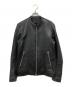 LIDnM（リドム）の古着「シングルライダースジャケット」｜ブラック