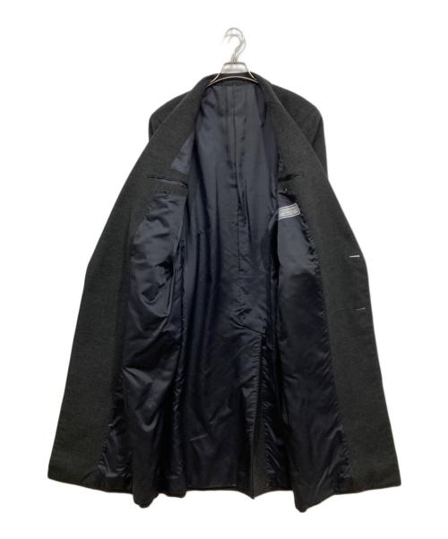 Yves Saint Laurent（イヴサンローラン）Yves Saint Laurent (イヴサンローラン) ロングダブルチェスターコート グレー サイズ:Lの古着・服飾アイテム