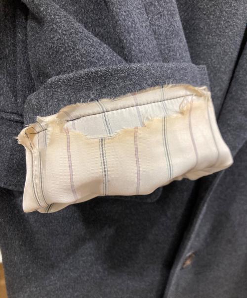 Yves Saint Laurent（イヴサンローラン）Yves Saint Laurent (イヴサンローラン) ロングダブルチェスターコート グレー サイズ:Lの古着・服飾アイテム