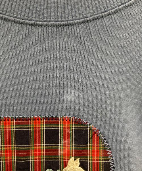 PINK HOUSE（ピンクハウス）PINK HOUSE (ピンクハウス) スコッチテリアプリントスウェットワンピース ブルー サイズ:Freeの古着・服飾アイテム