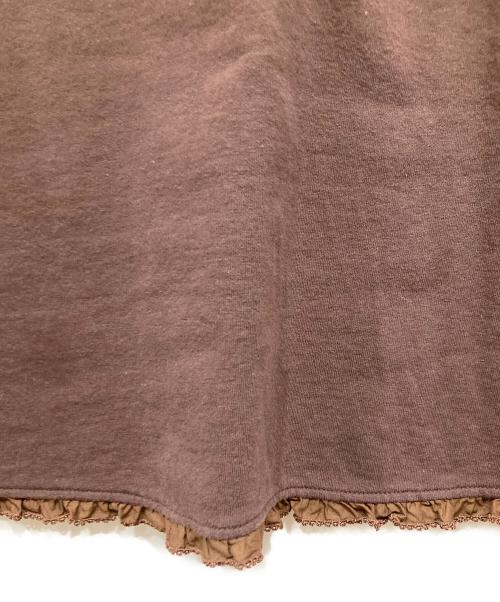 PINK HOUSE（ピンクハウス）PINK HOUSE (ピンクハウス) ブッシュローズ刺繍フーディチュニック ブラウン サイズ:Freeの古着・服飾アイテム