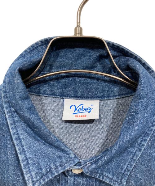 KEBOZ（ケボズ）KEBOZ (ケボズ) デニムシャツ ブルー サイズ:XLの古着・服飾アイテム