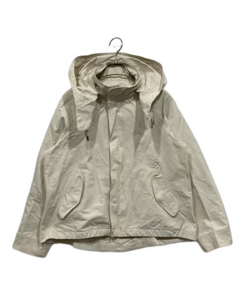 BEAUTY&YOUTH（ビューティーアンドユース）BEAUTY&YOUTH (ビューティーアンドユース) グログランフードマウンテンパーカー ホワイト サイズ:Mの古着・服飾アイテム