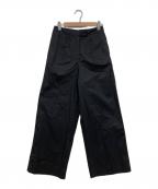 FRED PERRYフレッドペリー）の古着「タックパンツ」｜ブラック
