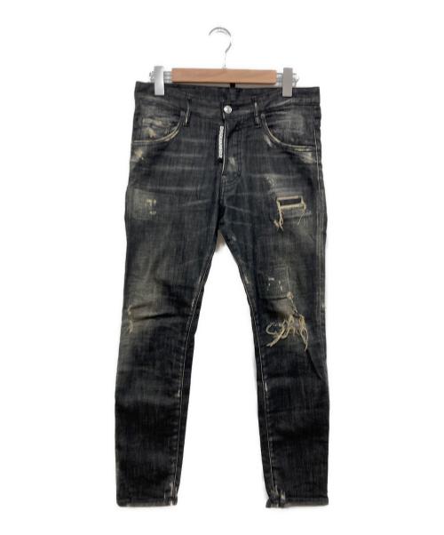 DSQUARED2（ディースクエアード）DSQUARED2 (ディースクエアード) SKATER JEAN/スケーター ジーンズ ブラック サイズ:44の古着・服飾アイテム