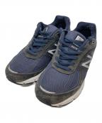 NEW BALANCEニューバランス）の古着「ローカットスニーカー」｜ネイビー