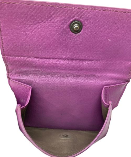 BOTTEGA VENETA（ボッテガベネタ）BOTTEGA VENETA (ボッテガベネタ) 3つ折り財布 パープルの古着・服飾アイテム