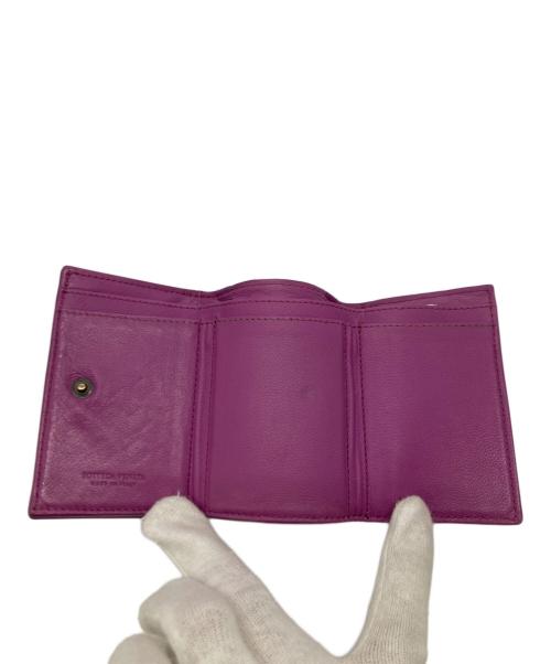 BOTTEGA VENETA（ボッテガベネタ）BOTTEGA VENETA (ボッテガベネタ) 3つ折り財布 パープルの古着・服飾アイテム