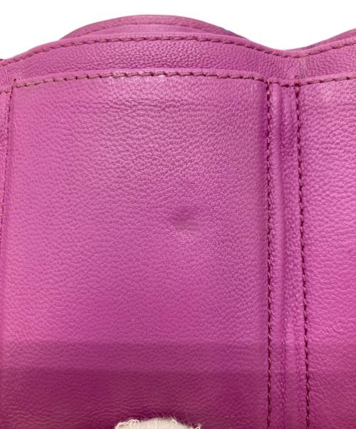 BOTTEGA VENETA（ボッテガベネタ）BOTTEGA VENETA (ボッテガベネタ) 3つ折り財布 パープルの古着・服飾アイテム