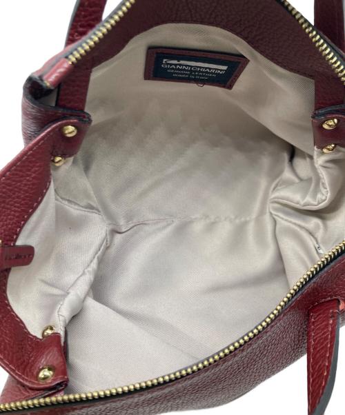 GIANNI CHIARINI（ジャンニ キアリーニ）GIANNI CHIARINI (ジャンニ キアリーニ) オリガミS / 2WAYハンドバッグ ボルドーの古着・服飾アイテム