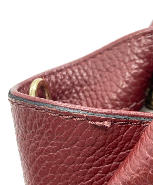 GIANNI CHIARINI（ジャンニ キアリーニ）GIANNI CHIARINI (ジャンニ キアリーニ) オリガミS / 2WAYハンドバッグ ボルドーの古着・服飾アイテム