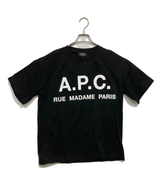 A.P.C.（アーペーセー）A.P.C. (アーペーセー) ロゴプリントTシャツ ブラック サイズ:sの古着・服飾アイテム