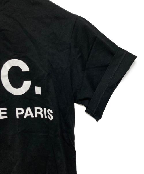 A.P.C.（アーペーセー）A.P.C. (アーペーセー) ロゴプリントTシャツ ブラック サイズ:sの古着・服飾アイテム