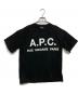 A.P.C.（アーペーセー）の古着「ロゴプリントTシャツ」｜ブラック
