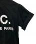 中古・古着 A.P.C. (アーペーセー) ロゴプリントTシャツ ブラック サイズ:s：6000円