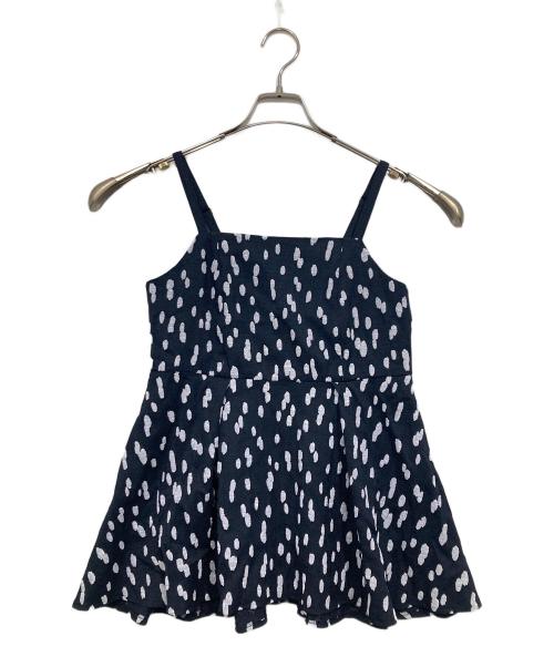 masaco teranishi（マサコテラニシ）masaco teranishi (マサコテラニシ) 袖付3wayプリントトップス ネイビー サイズ:36の古着・服飾アイテム