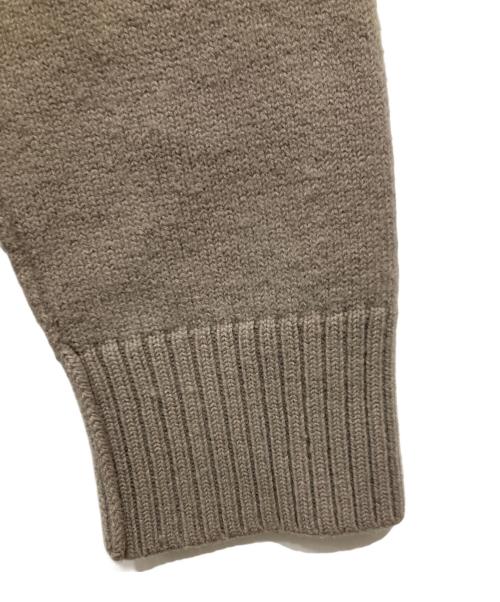 AMI Alexandre Mattiussi（アミアレクサンドルマテュッシ）AMI Alexandre Mattiussi (アミアレクサンドルマテュッシ) メリノウールフェルトニットカーディガン ブラウン サイズ:Mの古着・服飾アイテム