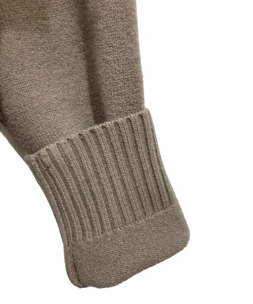 AMI Alexandre Mattiussi（アミアレクサンドルマテュッシ）AMI Alexandre Mattiussi (アミアレクサンドルマテュッシ) メリノウールフェルトニットカーディガン ブラウン サイズ:Mの古着・服飾アイテム