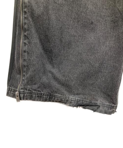 adidas（アディダス）adidas (アディダス) ウォッシュドデニムパンツ グレー サイズ:W26の古着・服飾アイテム