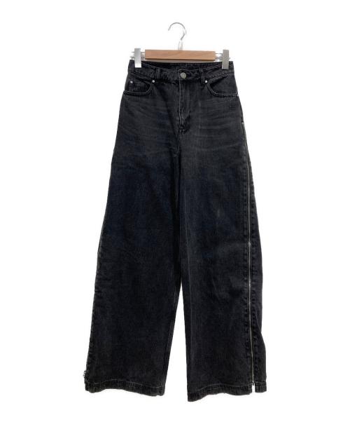 adidas（アディダス）adidas (アディダス) ウォッシュドデニムパンツ グレー サイズ:W26の古着・服飾アイテム