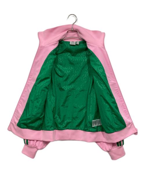 adidas（アディダス）adidas (アディダス) ベロアトラックジャケット ピンク サイズ:Lの古着・服飾アイテム