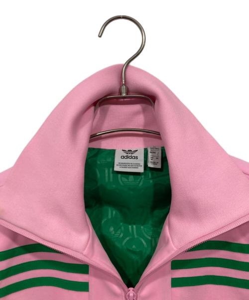 adidas（アディダス）adidas (アディダス) ベロアトラックジャケット ピンク サイズ:Lの古着・服飾アイテム