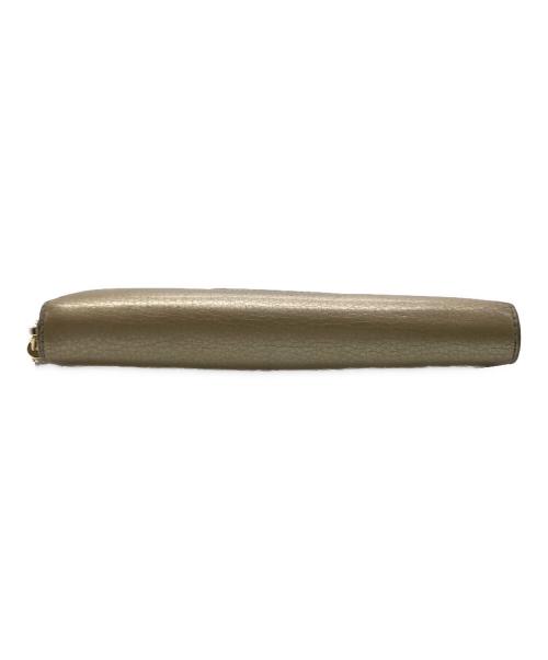 GUCCI（グッチ）GUCCI (グッチ) インターロッキングG長財布 ゴールドの古着・服飾アイテム